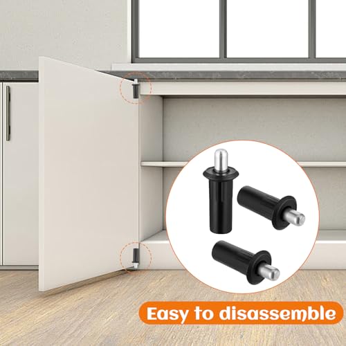 8 Pieces Spring Door Pin Cabinet Door Repair Pins Damper Replacement Repair Pins Plastic Shutter Loaded Furniture Fittings Connector Spring Parts
