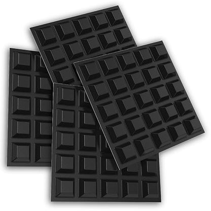Trapezoid Small Black Bumpers (100 Pack) Self Stick Bumper Pads - Made in USA - Adhesive Square Bumpers for Electronics, Speakers, Laptop, Appliances, Furniture, Computers - color: Black, size: 100pc Small