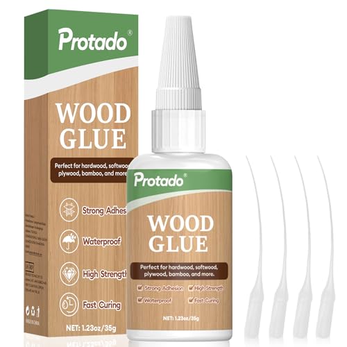 Wood Glue, 35g Heavy Duty Super Strong Clear Glue, Waterproof Heat Resistant Adhesive for Wood Bonding, Repair, Furniture, Plywood, MDF, Carpentry, DIY Kits - style: Wood Glue