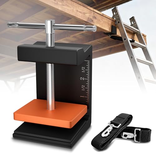 Ladder Stability Anchor | Ladder Safety Devices Kit for Anti-Slip Fall Protection | Ladder Secure Clamps with 2FT & 3FT Rack Straps