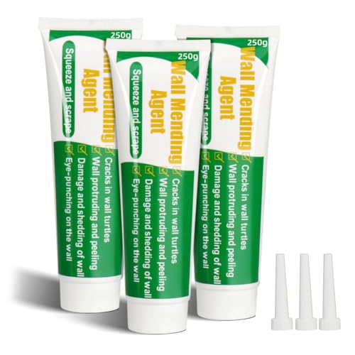 750g Wall Putty Hole Repair, Safe Wall Mending Agent, Drywall Repair Kit with Nozzle,Spackle for Drywall Paste, Easy to Fill Holes for Aluminum Metal Plaster Sheetrock Ceiling - size: 3Pcs_750g