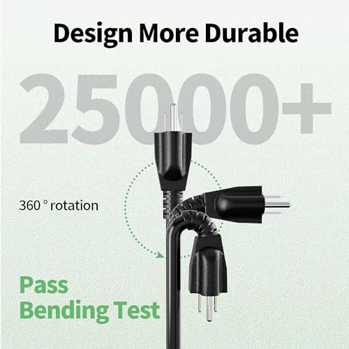 POWGRN 6 FT（2 Pack） 16/3 Black Indoor Outdoor Extension Cord Waterproof, 3 Prong Flexblie SJTW Cold Weatherproof -50°C Appliance Extension Cord 13 AMP 1625W 16AWG Electric Cable - size: 6ft-2pc