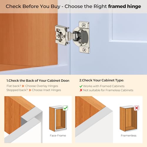 Ravinte 2 Pack 1 Pair 3/4 inch Overlay Soft Close Kitchen Cabinet Hinges Stainless Steel Adjustable Kitchen Hinges Satin Nickel Cabinet Hardware - size: 3/4 inch Overlay