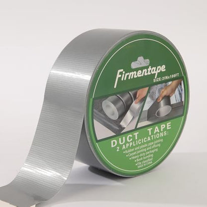 Heavy Duty Cloth Waterproof Tape 2" x50ft, Fiberglass Reinforced for Roofing/Pipes, Butyl Rubber Adhesive - Weatherproof & UV Resistant (Gray) - color: 1 year ash