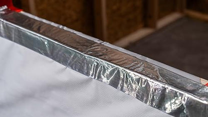 RESISTO Repair and Seal Tape, Aluminum Foil Surface, 6 Inch x 25 Foot, Rubberized Asphalt Compound, Self-Adhesive, Waterproof, UV Resistant, 60mil Thickness, Multi-Surface