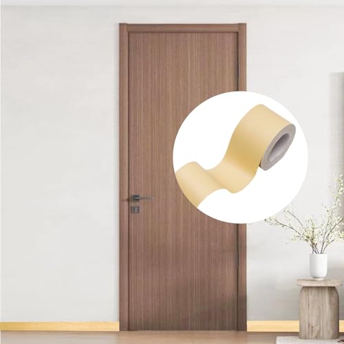 Lilaly 2 inches x 32 feet Wood Grain Repair Tape,Wood Grain Tape,Widely Used for Tables, Doors, Floor and DIY(Beige) - color: Beige Wood Grain