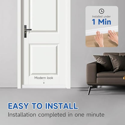 1 pc Strong Silicone Door Draft Stopper Under Door Draft Blocker, Insulator Door Sweep Weather Stripping, Noise Stopper, 38" Length, Strong Adhesive