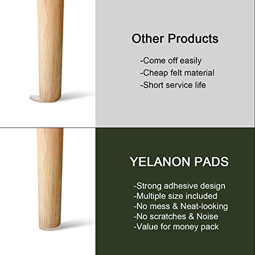 Yelanon Felt Furniture Pads for Hardwood Floors -216 Pcs Premium Felt Pads for Chair Legs, Floor Protectors for Furniture,Beige - size: 216pcs Beige