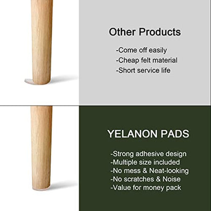 Yelanon Felt Furniture Pads for Hardwood Floors -216 Pcs Premium Felt Pads for Chair Legs, Floor Protectors for Furniture,Beige - size: 216pcs Beige