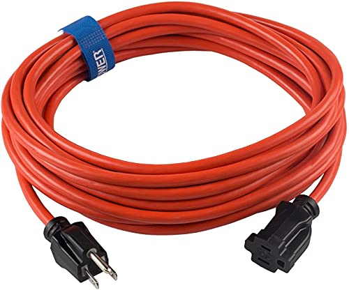 Clear Power 16 Gauge 3Prong Cords (16/3-3 Prong Grounded Plug, Orange, 25 ft) - color: Orange, size: 25 ft, style: 16/3 - 3 PRONG GROUNDED PLUG