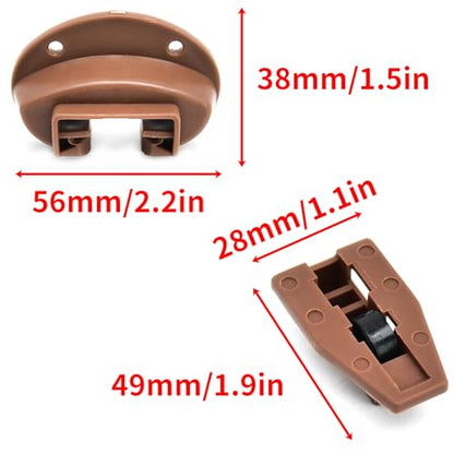 Surf turtle 3 Pack Drawer Slide Track Guide Glide, Center Mount Drawer Replacement Parts Compatible with Kenlin Rite Trak 2 System for Dresser Nightstand - style: 3 Pack