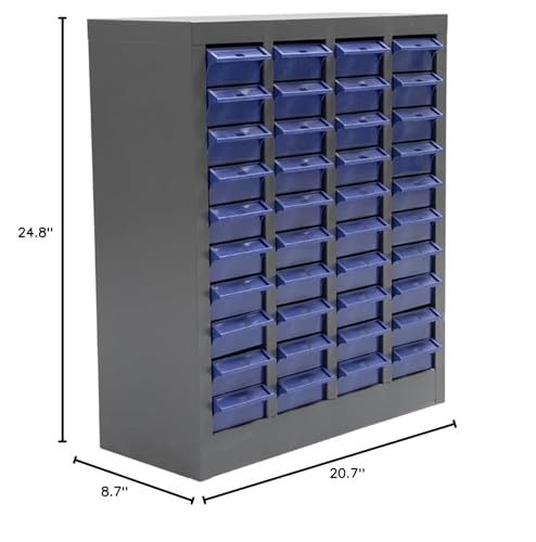40 Drawers Parts Cabinet Bolt and Nut Tool Storage Cabinet Part, Drawer Plastic Tool Organizer with ABS Material for Hardware Storage, Hardware Organizer