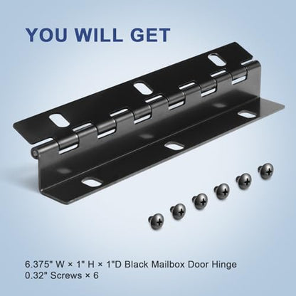 Mailbox Door Hinge Size 6 Screw Holes Replacement for Imperial Mailbox