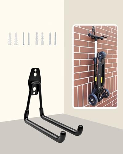 Garage Hook Tool Ladder and Bicycle Wall Mount Storage Rack Heavy Duty Hook Medium BLC390-02 - size: Large(5.12*2.36*5.12 inch)