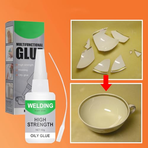 High Strength Welding Oily Glue, 2025 New Universal Glue Super Glue Fast Repair, Multifunctional Oily Welding Super Strong Bonding Magic Glǔe for Tile, Shoes, Glass, Ceramic, Plastic (3PCS) - color: 3PCS