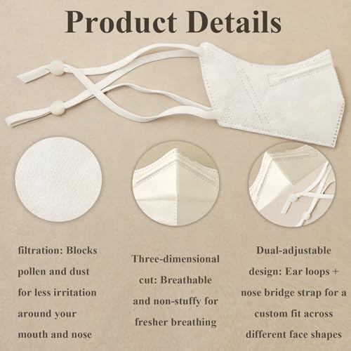 20 Pack Nose Cover Mask, Disposable Anti-pollen Nose Cover Protection, Women/Teenager Breathable Anti-Allergy Nasal Filter Cover for Outdoor Activities, Gardening, and Travel, Individually Wrapped