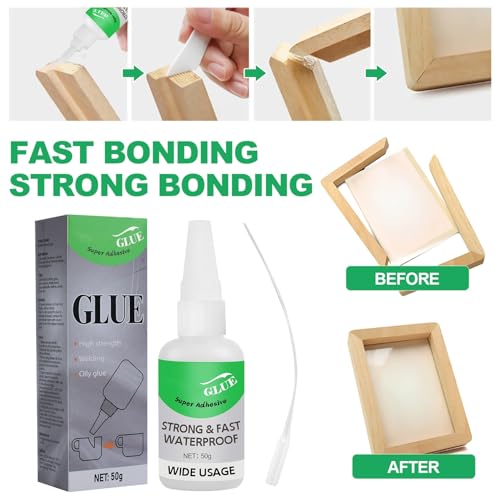 2Pcs Magic Glue,Universal Super Glue,Multifunctional Glues,Magic Glue Super Adhesive Strong & Fast Waterproof Wide Usage,All Purpose Super Glues for Metal, Plastic, Wood, Ceramics