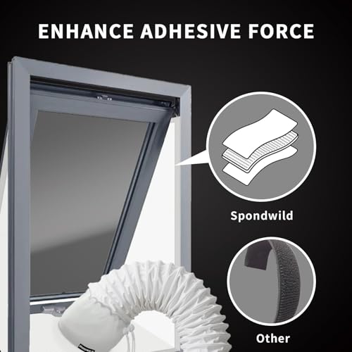 157"/400CM Portable AC Window Seal Kit - Air Conditioner Window Seal for Window Air Conditioner & Dryer, Waterproof Window Seal Kit, Easy Install for Push Out Windows - size: 400CM (157")