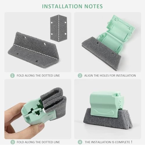Magic Window Track Cleaner, 2024 New Window Groove Cleaning Brush Tools Set, Creative Cleaner Brushes Tools for Window lides Gaps, Sliding Door Track, Tile Lines Shutter Car Vents (Mixed, 6PCS) - color: Mixed, 6pcs