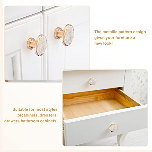 ECREW 10 Pieces Cabinet Round Knob Drawer Kitchen Pulls Cupboard Door Handle 1.18" Diameter