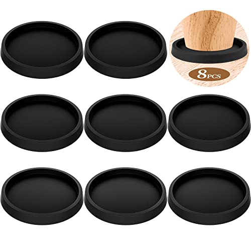 Furniture Pads,8 Pcs 3.5 Inch Rubber Non Slip Coasters Hardwood Floor Protectors for Furniture Legs Sofa Bed Piano Chair Feet Prevent Sliding Stoppers - size: 3.5 inch