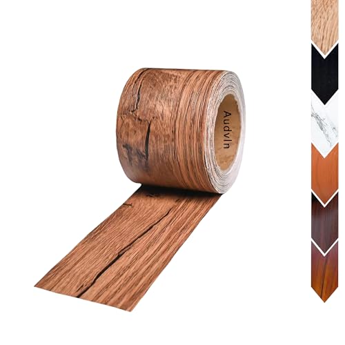 Wood Grain Repair Tape, 2" x 32ft Self Adhesive Tape for Furniture, Flooring, Cabinets, Doors, Windows, DIY Crafts - Durable, Easy to Use for Seamless Repairs - color: Begonia wood, size: 2.0 in