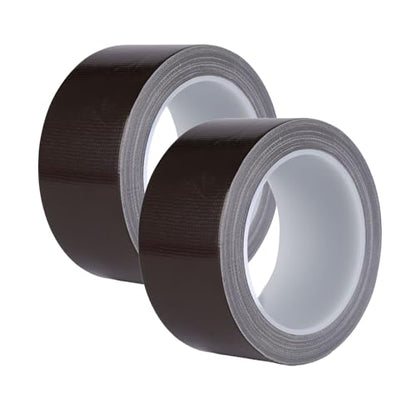 Brown Duct Tape Heavy Duty Waterproof, High Tack Multi-Purpose Cloth Tape 2 Pack, Hand Tearable No Residue Adhesive for Wood, Metal, Furniture Repair, Camping & Packing, 2 Inch x 20 Yards - color: Brown