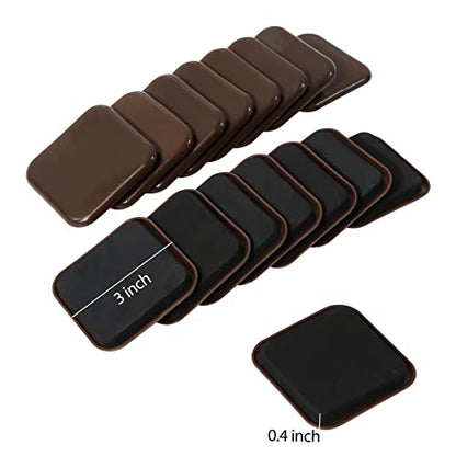 Square Furniture Sliders, 16pcs 3 inch Furniture Moving Kits Carpet Slider for Moving Heavy Furniture, Reusable Furniture Movers Sliders - Protect The Carpet Surface, Easily Move Any Items - size: 3inch 16pcs