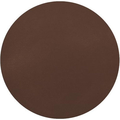 Non Skid Rubber Furniture Pads for Recliners,Furniture Grippers, Gripper Pads,Anti Slide Furniture Pads Hardwood Floor Protector,Fits Recliners,Swivel Chairs,Brown Solid Pad (27.5’’ Outside Diameter) - size: R-Coffee-S-27.5"