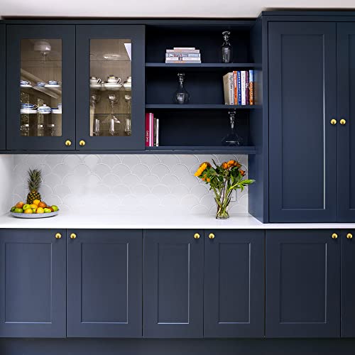 Ravinte 10 Pack Kitchen Cabinet Knobs Dresser Knobs Brused Brass Zinc Drawer Pulls Door Handles for Drawer Cupboard and Dresser - color: Brushed Brass