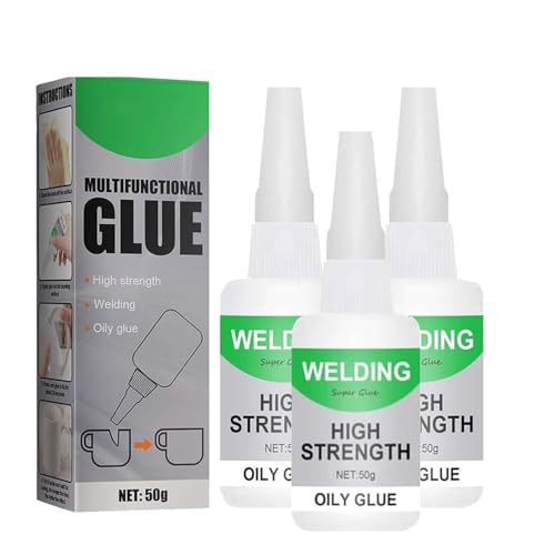 High Strength Welding Oily Glue, 2025 New Universal Glue Super Glue Fast Repair, Multifunctional Oily Welding Super Strong Bonding Magic Glǔe for Tile, Shoes, Glass, Ceramic, Plastic (3PCS) - color: 3PCS