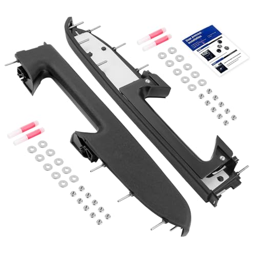 Left Driver & Right Passenger Side Armrest Repair Kit Compatible with 2010-2014 Silverado 2500 HD 3500 HD Sierra 2500 HD 3500 HD Door Panel with Release Handle Below Armrest Replace 22818465 22818470 - size: 22818465-470LR