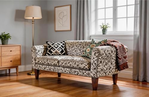SHANJUE Wood Furniture Legs - 6 inch Sofa Legs Pack of 4 Square Brown Couch Legs, Mid Century Chair Feet, Sofa Replacement Parts, for Dresser, Sideboard, Recliner, Coffee Table - size: 6 inches