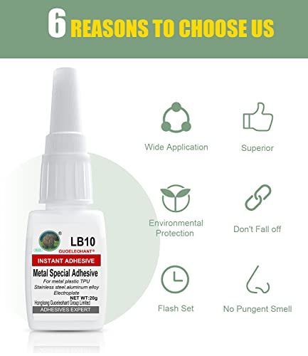 Metal Glue,Liquid Glue for bonding Between Metal and Metal,Metal and Other Material.Instant Super Glue for Metal,Stainless Steel,DIY Craft,Aluminum Alloy,Metal Tube,etc.