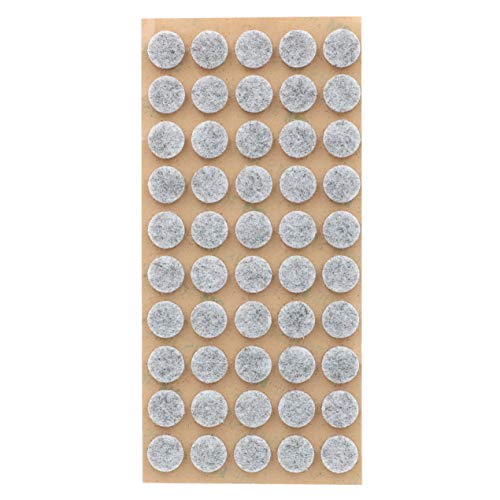 Furniture Felt Pads 3/8" (10mm) Diameter Round 3M Self Adhesive Protects Kitchen Cabinets, Drawers, Desks and Furniture Against Bumps and Scratches 200 Pack - Grey - color: Gray 200 Pack
