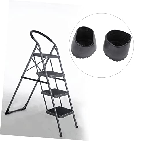 2pcs Folding Ladder Feet Covers Non-Skid Pads for Stability and Floor Multipurpose Foot Caps for Extension Ladders Material - size: 8X8CM