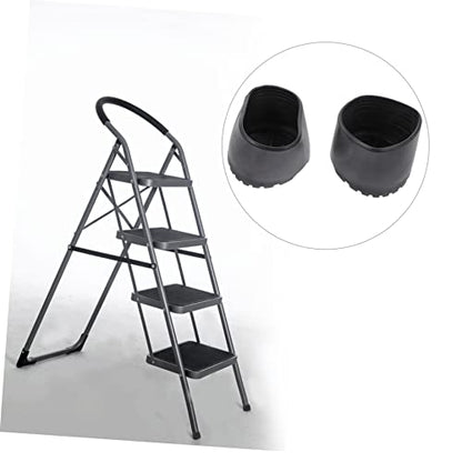 2pcs Folding Ladder Feet Covers Non-Skid Pads for Stability and Floor Multipurpose Foot Caps for Extension Ladders Material - size: 8X8CM