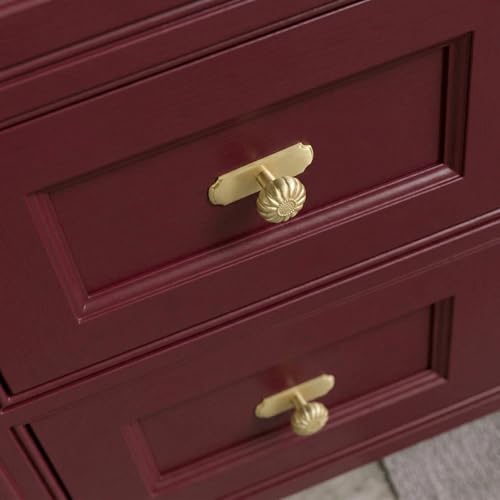 Unlacquered Brass Cabinet Knob with Backplate, Solid Brass Pumpkin Drawer Pull for Kitchen and Vanity, 6 Pack - color: Unlacquered Brass, size: Knob