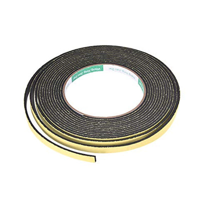 uxcell Sealing Foam Tape 8mm Wide 2mm Thick 5m/16.4ft Long, Self Adhesive Weather Strip for Window Door Insulation - size: 8mmx2mmx5m