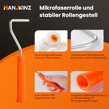 Paint Roller kit, 2 Inch 15 Pack Small Paint Roller Kit with Microfiber Paint Roller Covers, Paint Tray, Paint Tray Liner, Mini Paint Roller for Painting Corners - size: 2 Inch Kit, 15 Pack