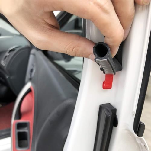 D-Shape 3/4" Weather Stripping Heavy Duty 28FT Bulb Seal Car Door Window Rubber Seal Strip Hollow Gasket Weatherstrip(Self-Adhesive) for Automotive Truck RV Door Window Soundproof - size: 28ft