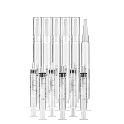6 Pack Fillable Touch Up Paint Pen, Refillable Brush Pens, Touch up Paint pens for Walls - Wood Floors, Windows, Furniture, Kitchen Cabinet, Suitable for Any Repair - color: B-06