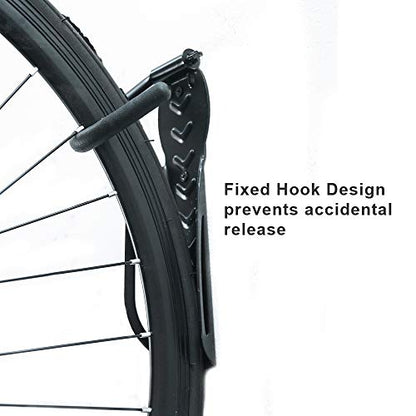 Wallmaster Bike Storage Rack for Garage, Wall Mount Bicycles Hanger, 2-Pack Bike Storage System Vertical Bike Hooks - size: 2Pack