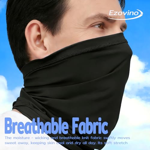Ezovino Neck Gaiter Face Mask,Sun Cooling Scarf,Balaclava Bandana Cover for Men Women - color: Multicoloured 01