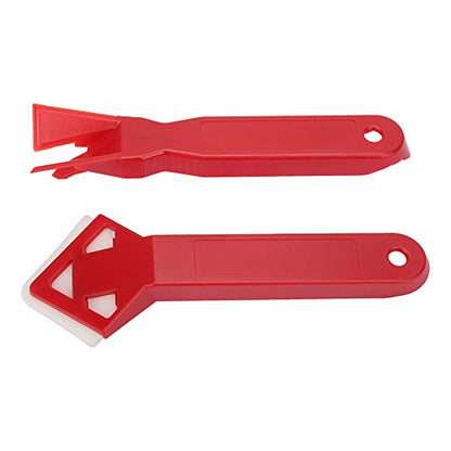 2PCS Caulk Tool Kit, Silicone Caulking Tools, Sealant Removal Tool Kit for Shovel Glass Cement, Scraper, Caulking Guns