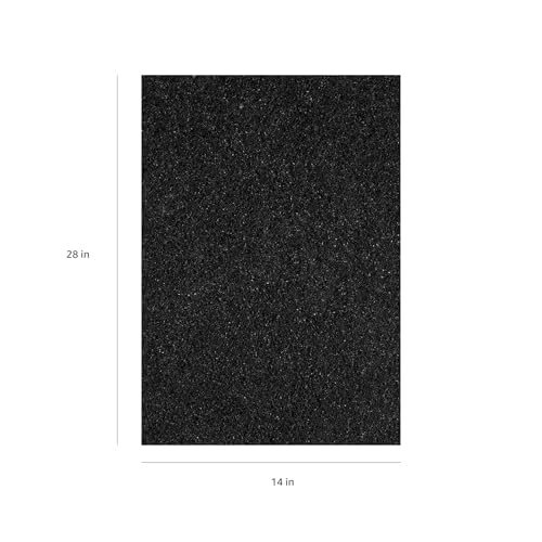 Americo Black Strip Stripping Floor Pad, 14"x28", 5 Pads/Case, Made of 100% Recycled Content, USA Made - size: 14"x28"
