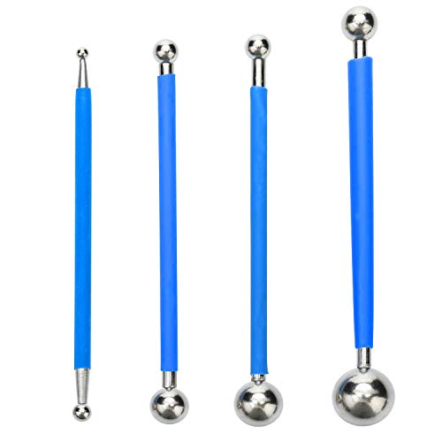 Concrete Countertop Caulking Tool, Metal Ball Tile Caulk Finishing Tool Used to Press The Tile Grout Coating for Bathroom Kitchen and The Rest of The Household