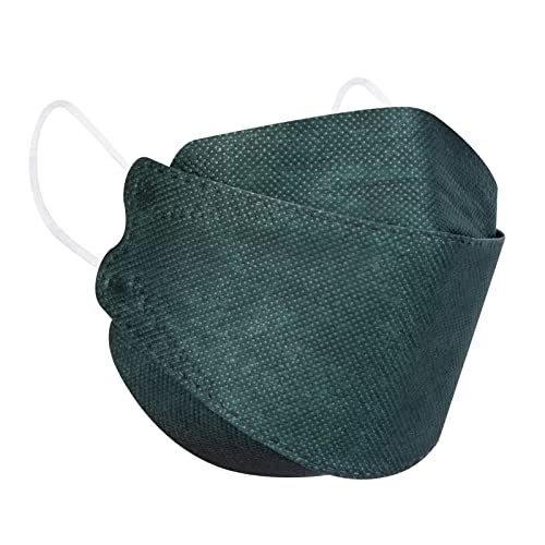 Borje KN95 Face Masks for Adults 50 Pack, 5-Ply Emerald Green Disposable Face Mask Against PM 2.5 Smoke & Dust, Filtration Efficiency 95% - color: Emerald Green=50pcs