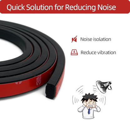 Foam Rubber Seal Strip, Self-Adhesive Rectangle EPDM Rubber Weather Stripping for RV, Boat, Auto, Truck, Marine, Garage Doors/Window and More, W:0.5"; H:0.25",13FT - size: (0.5inch ; 0.25inch)13ft