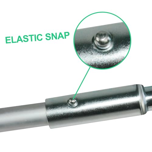 Ladder Stabilizer for Roof, Ladder Standoff Brackets with Foam Elbows and Anti-Shedding Device, Silver